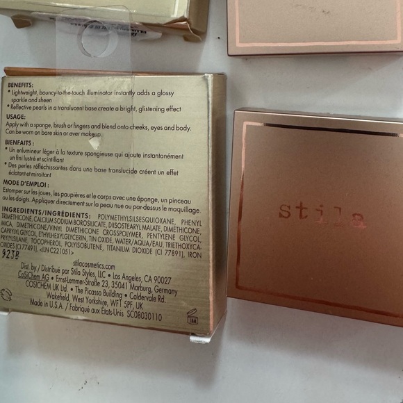 Stila Gold shimmer highlighter HEAVEN'S DEW ALL OVER GLIMMER Duo set - Picture 5 of 6